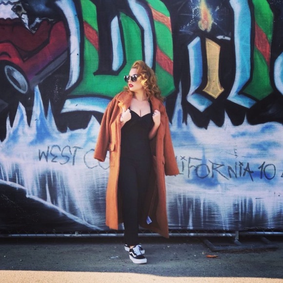 Guess Jackets & Blazers - Vintage Guess coat. Snuffleupagus jacket:) Thick, heavy, fuzzy. Rust colored.